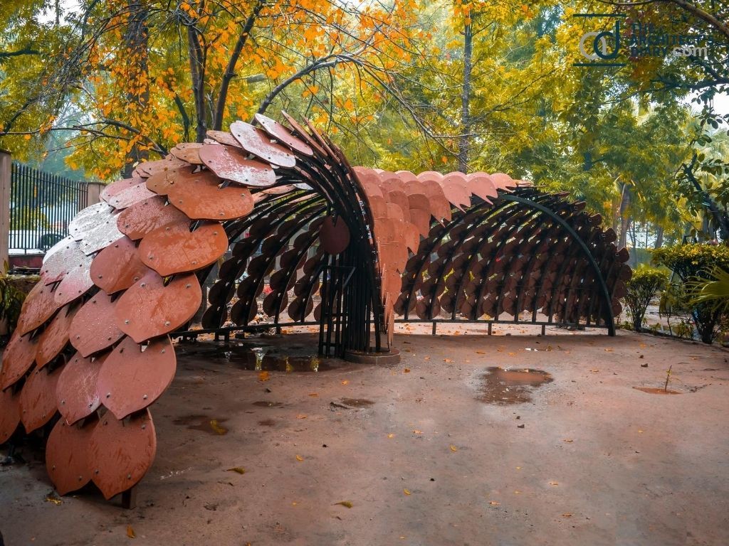 Complex Parametric structure in India by Ant Studio made of sustainable materials